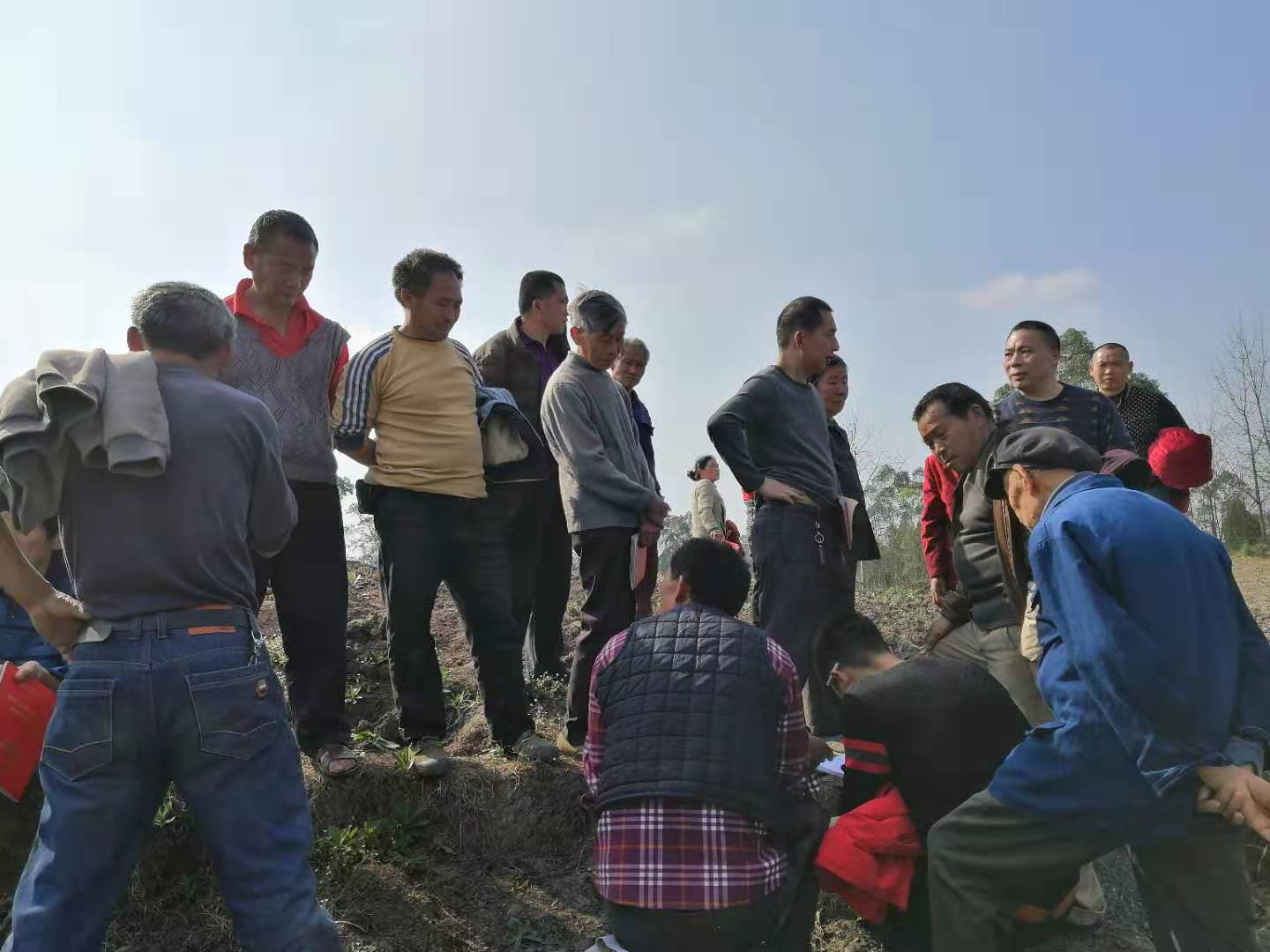 正邦集團土地流轉現(xiàn)場